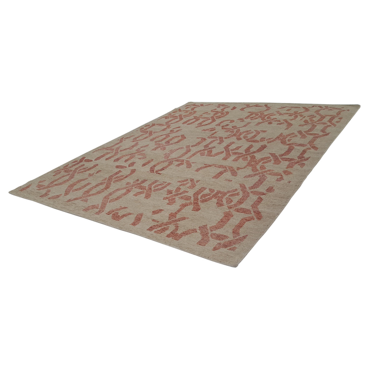 Pacific Water Colors 16899 Beige Red Modern Hand Knotted Rug