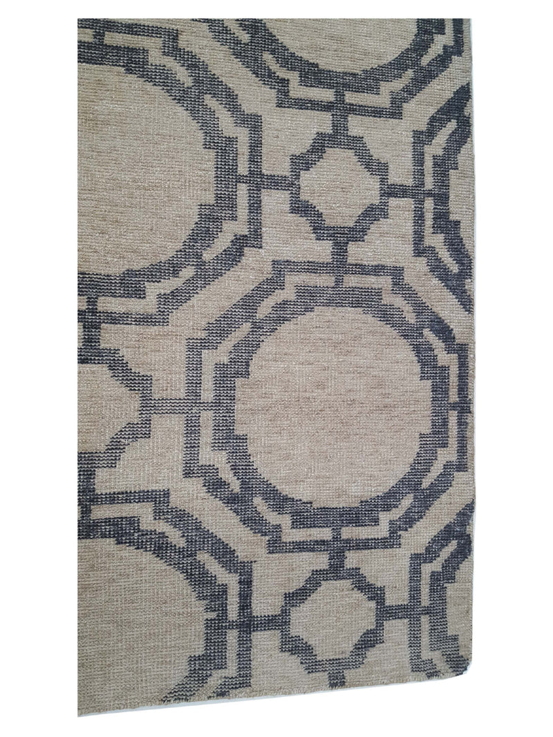 Pacific Water Colors 16902 Beige Charcoal Modern Hand Knotted Rug