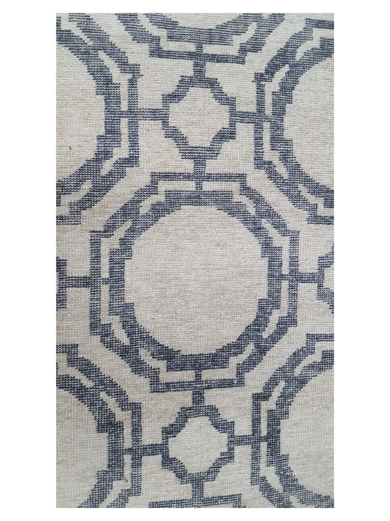 Pacific Water Colors 16902 Beige Charcoal Modern Hand Knotted Rug