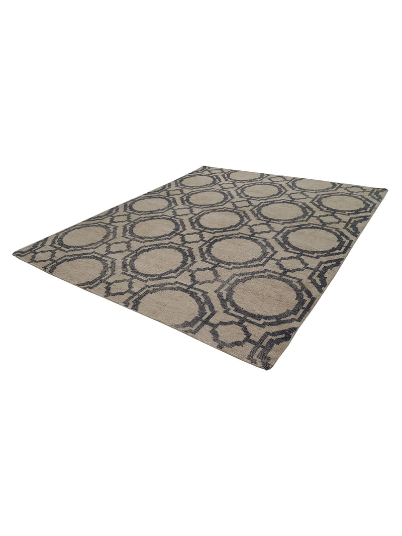 Pacific Water Colors 16902 Beige Charcoal Modern Hand Knotted Rug