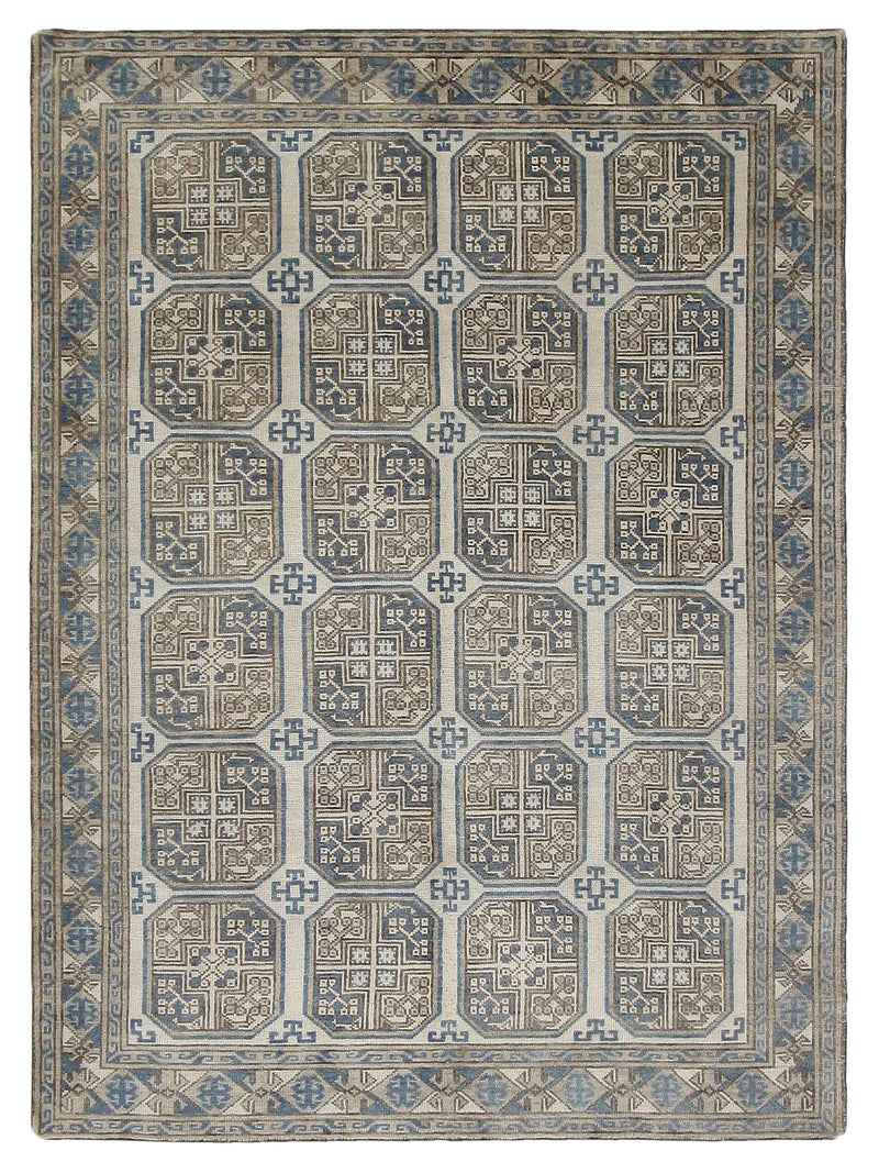 Pacific Tribal  Beige Lt.Blue Transitional