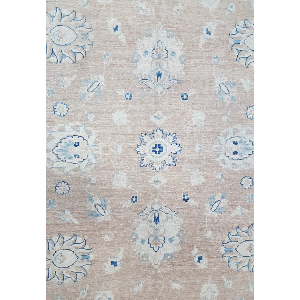 Pacific Farahan 17016 Khaki Beige Traditional Hand Knotted Rug