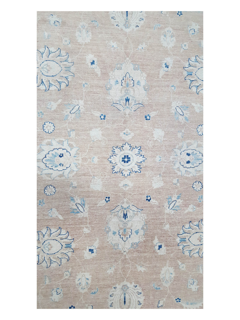 Pacific Farahan 17016 Khaki Beige Traditional Hand Knotted Rug