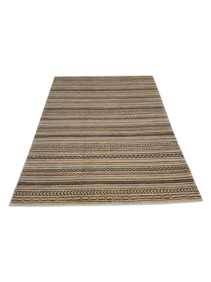 Pacific Modern 17020 Beige Brown Contemporary Hand Knotted Rug