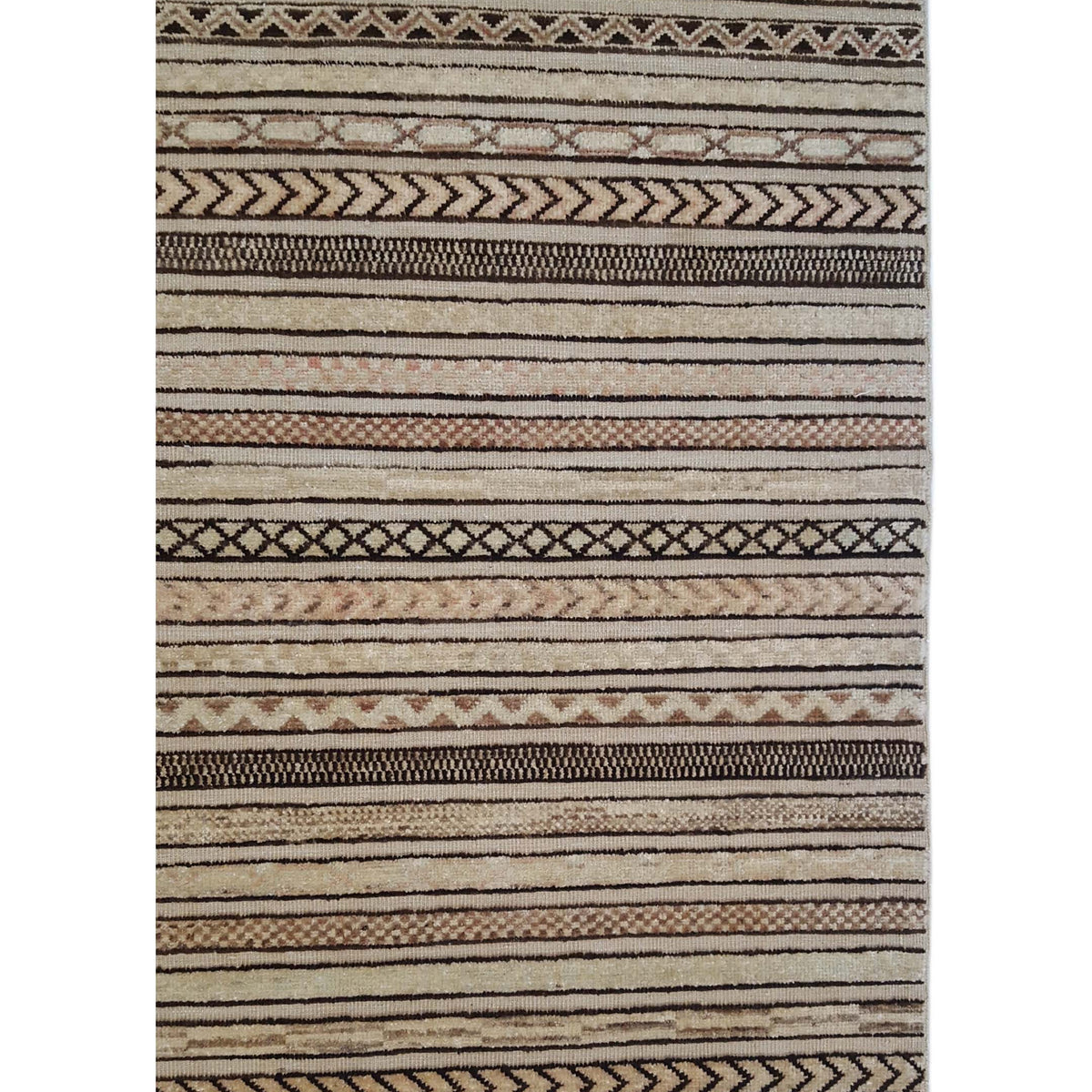 Pacific Modern 17020 Beige Brown Contemporary Hand Knotted Rug