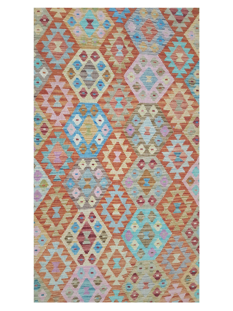 Aura Kilim 17035 Multi Multi Kilim Hand Woven Rug