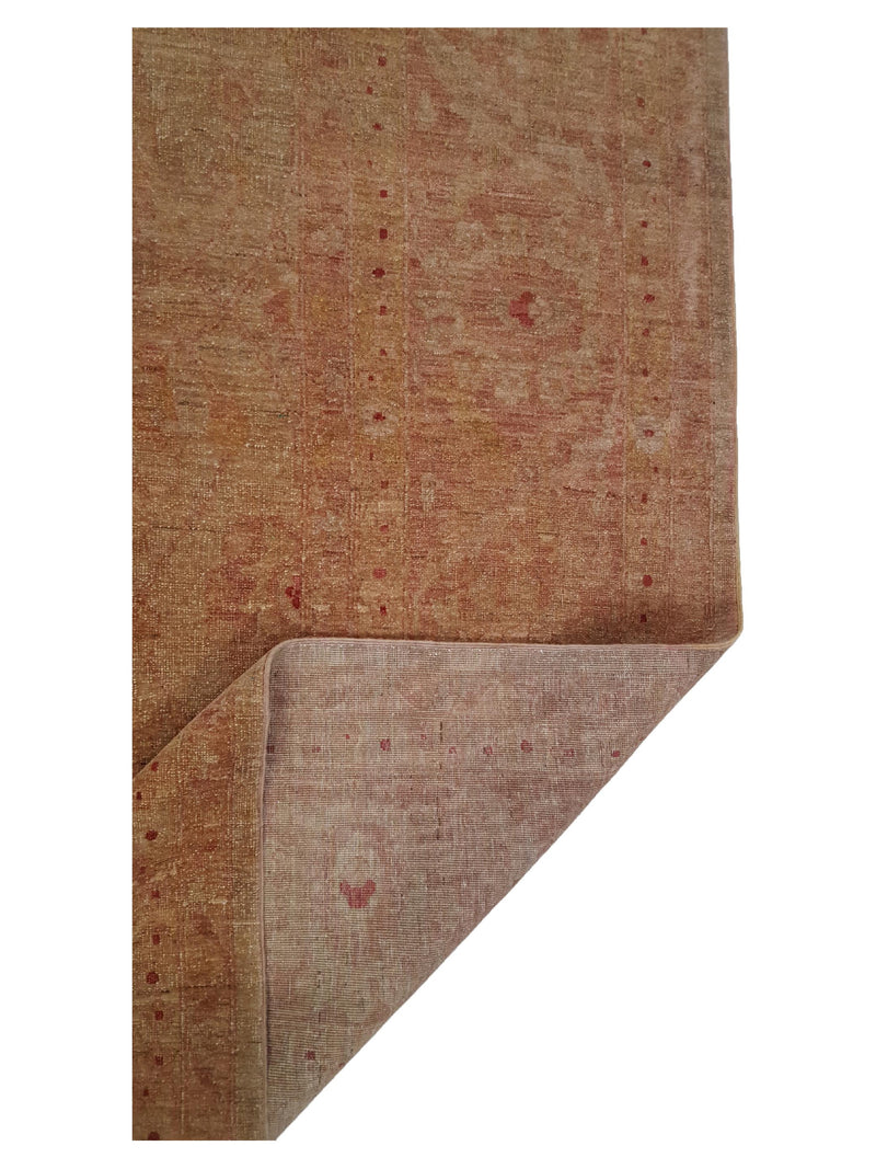 Pacific Farahan Overdyed 17054 Lt.Brown Brown Transitional Hand Knotted Rug