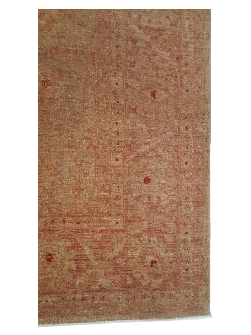 Pacific Farahan Overdyed 17054 Lt.Brown Brown Transitional Hand Knotted Rug