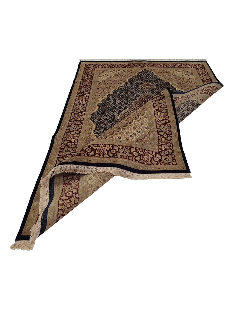 Pacific Tabriz-Pk 17057 Navy Red Traditional Hand Knotted Rug