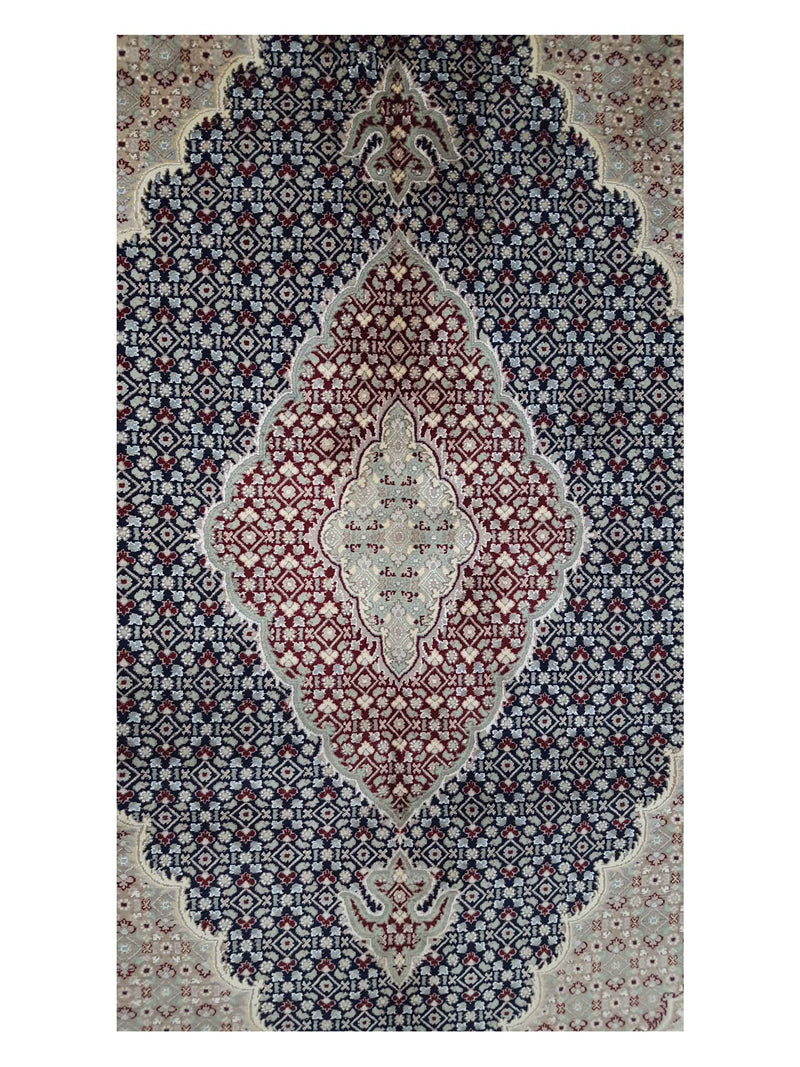 Pacific Tabriz-Pk 17057 Navy Red Traditional Hand Knotted Rug