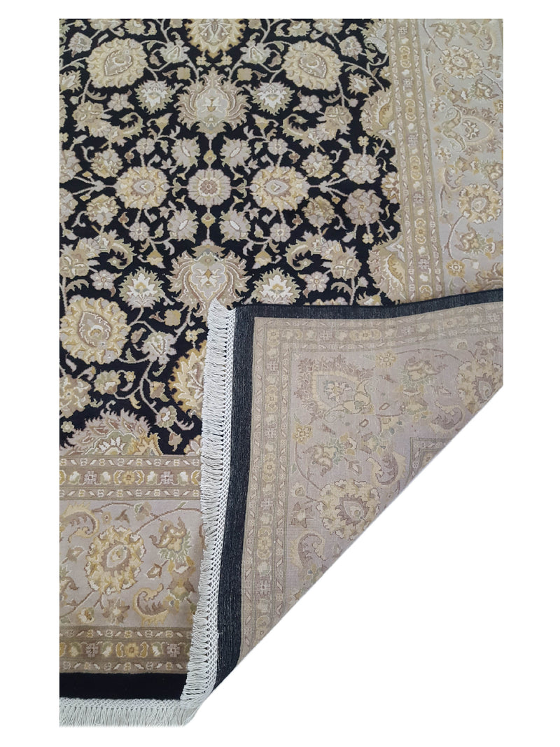 Pacific Kashan-Pk 17059 Black Beige Traditional Hand Knotted Rug