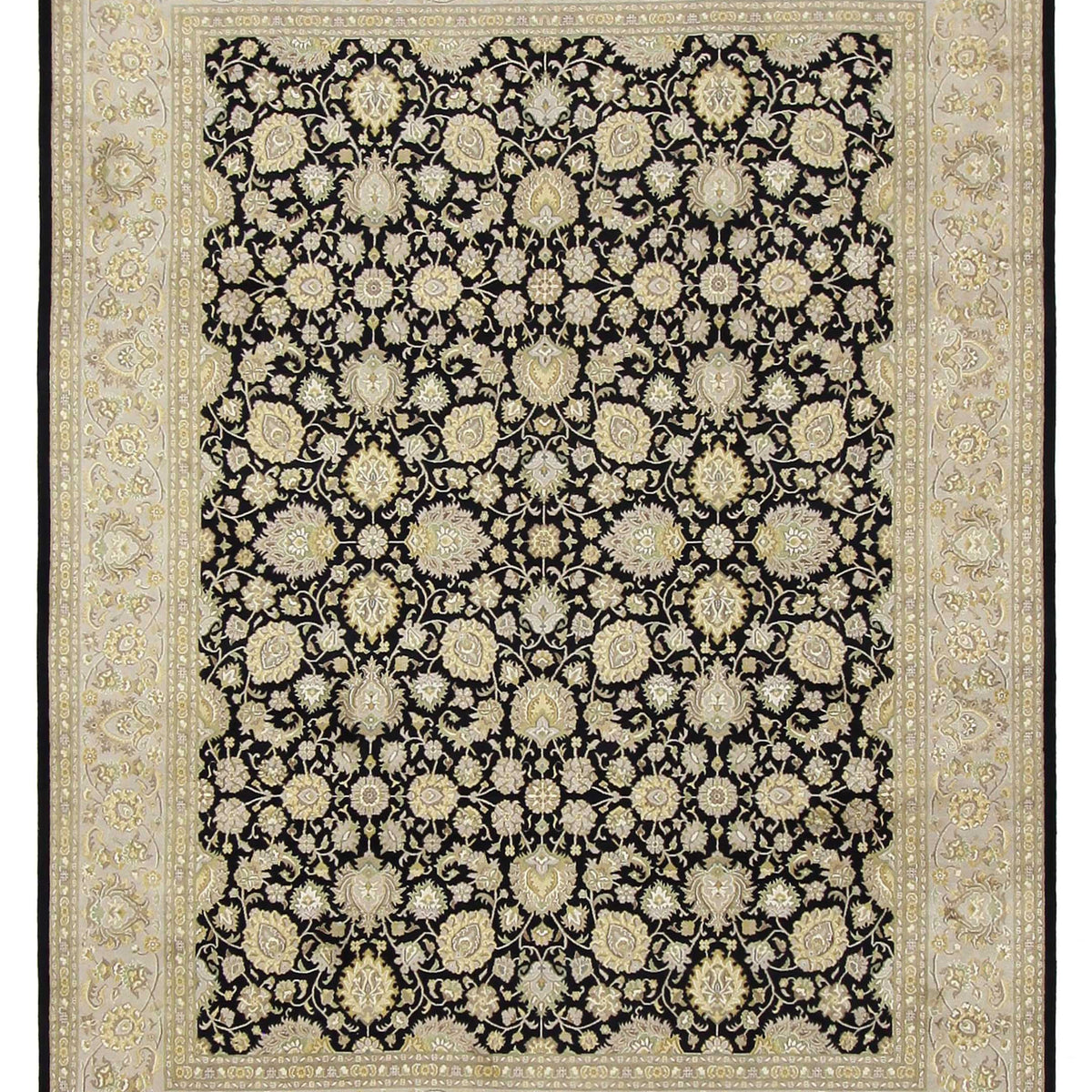 Pacific Kashan-Pk  Black Beige Traditional