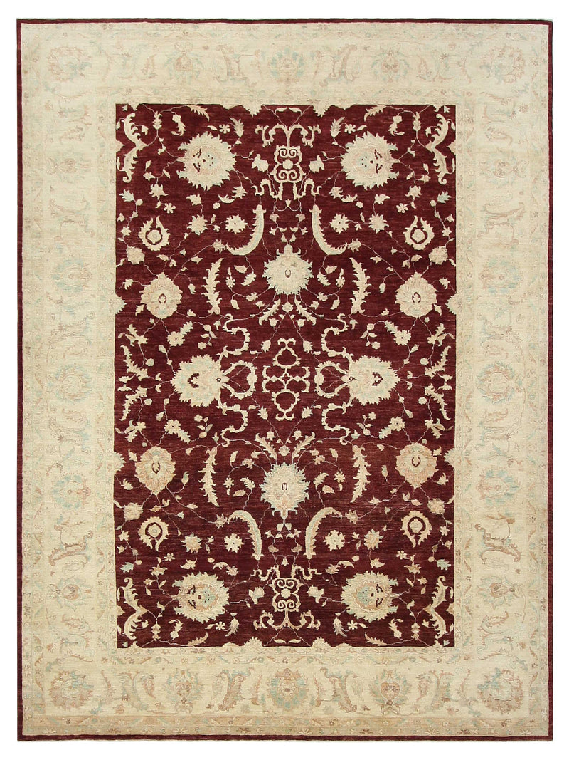 Pacific Farahan  Burgundy Ivory Traditional