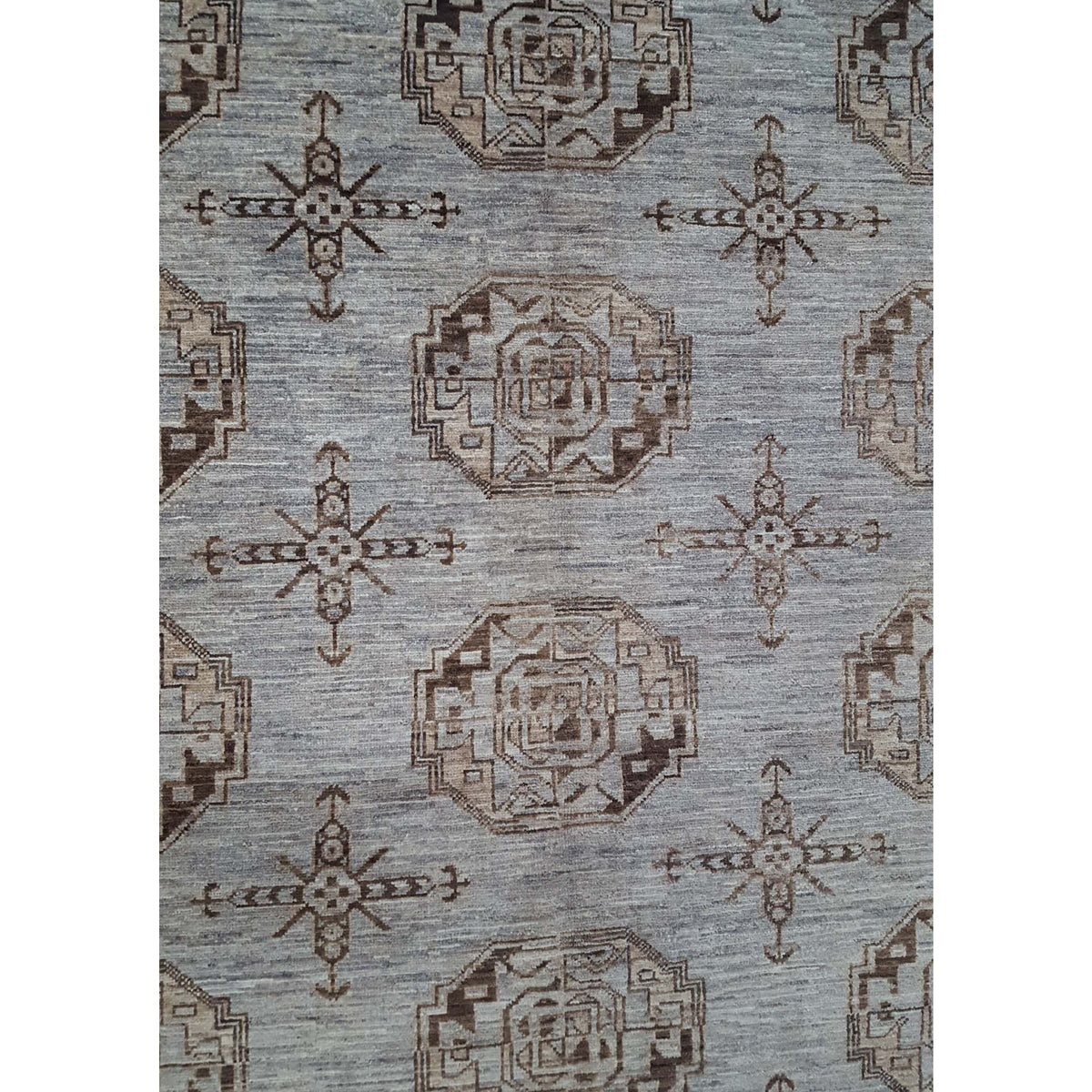 Pacific Tekke 17068 Grey Grey Transitional Hand Knotted Rug