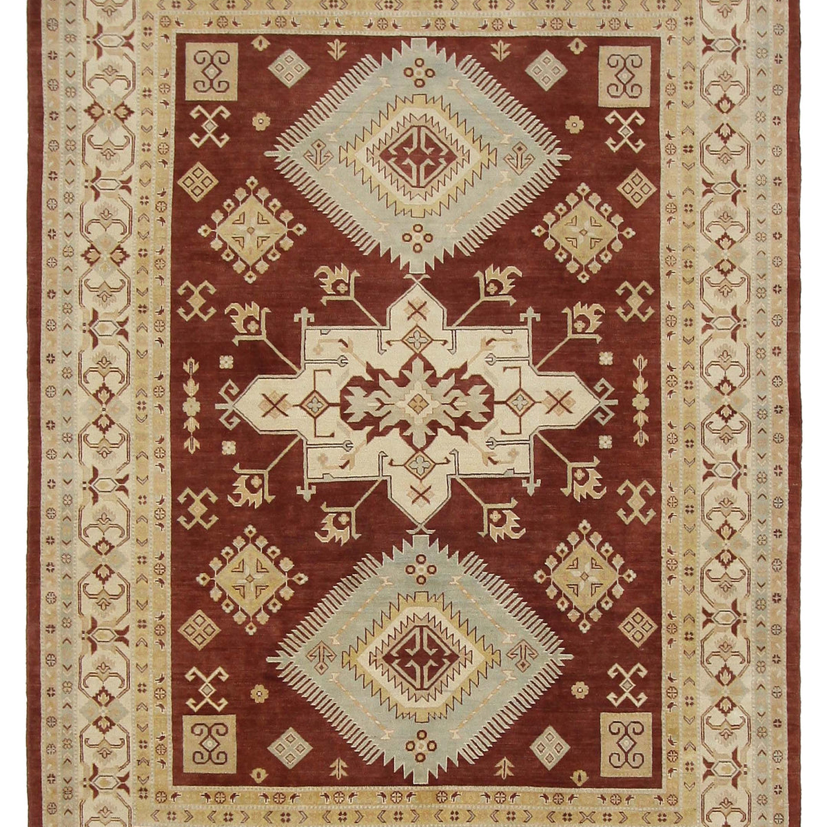 Pacific Kazak  Brown Ivory Traditional
