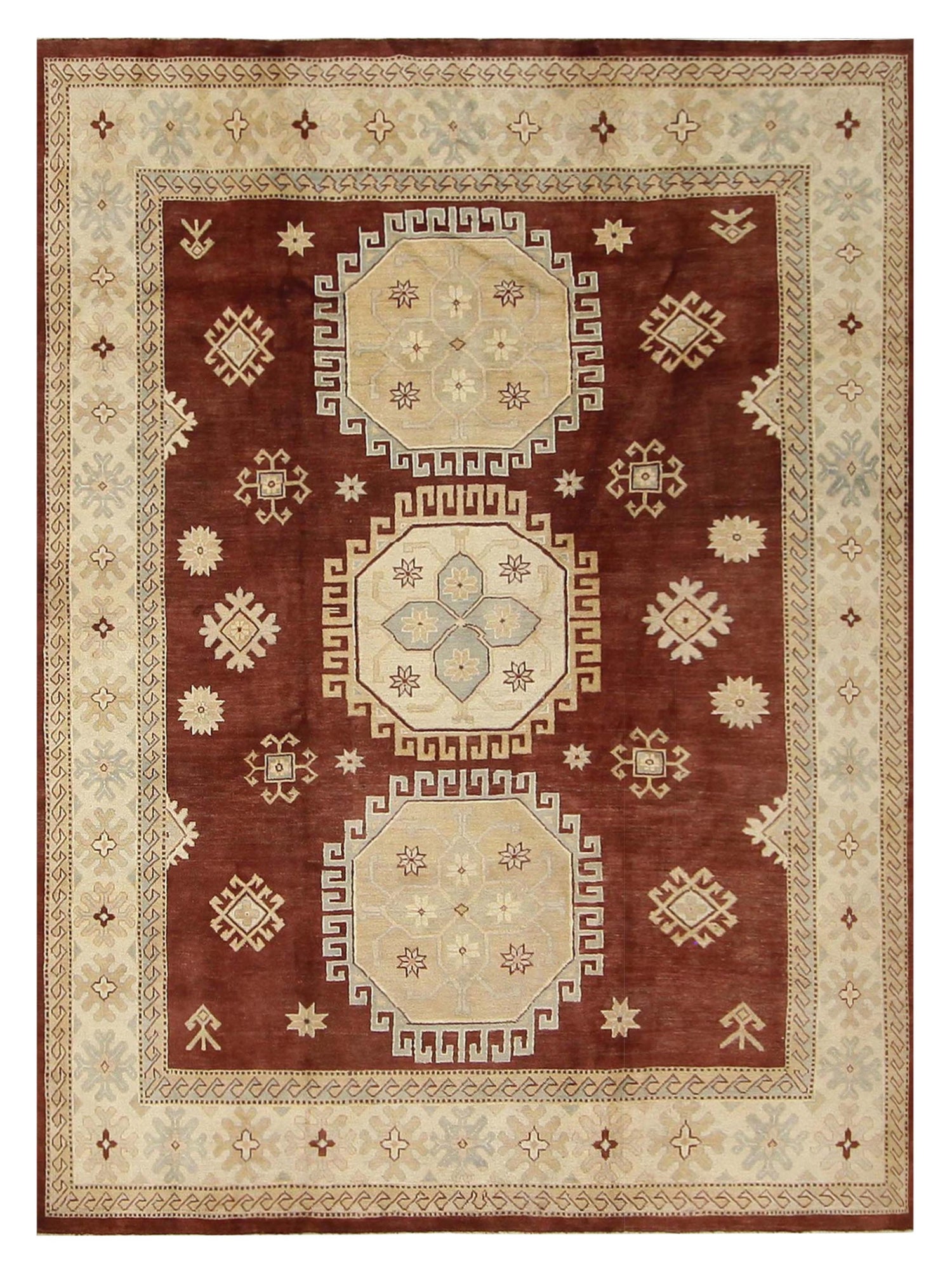 Pacific Kazak  Lt.Brown Beige Traditional