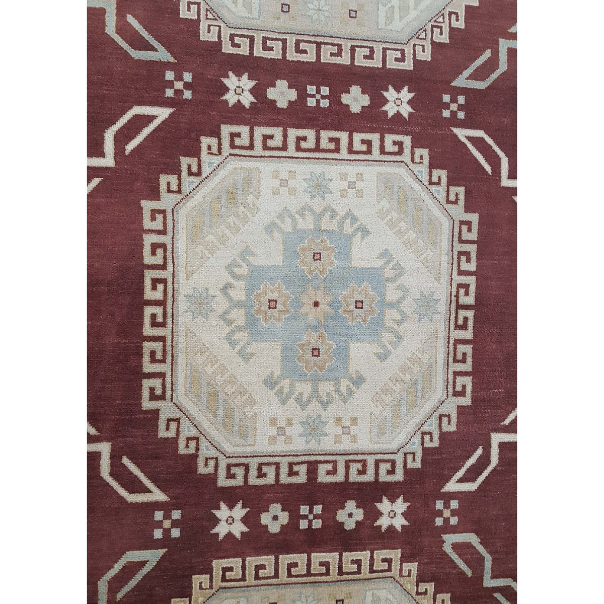Pacific Kazak 17087 Brown Ivory Traditional Hand Knotted Rug