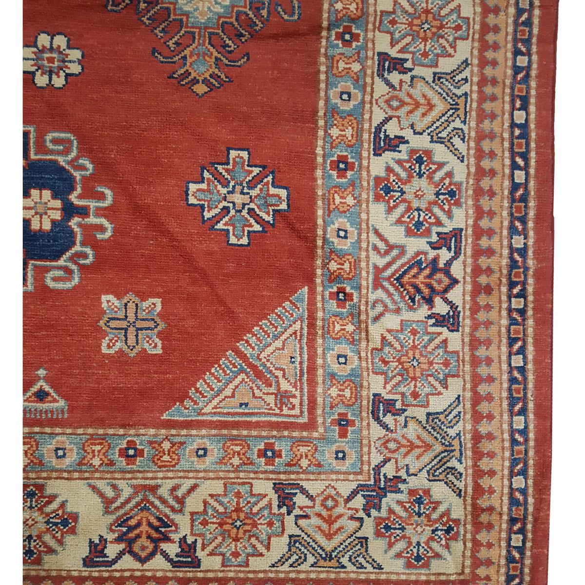 Pacific Kazak 17094 Red Ivory Traditional Hand Knotted Rug