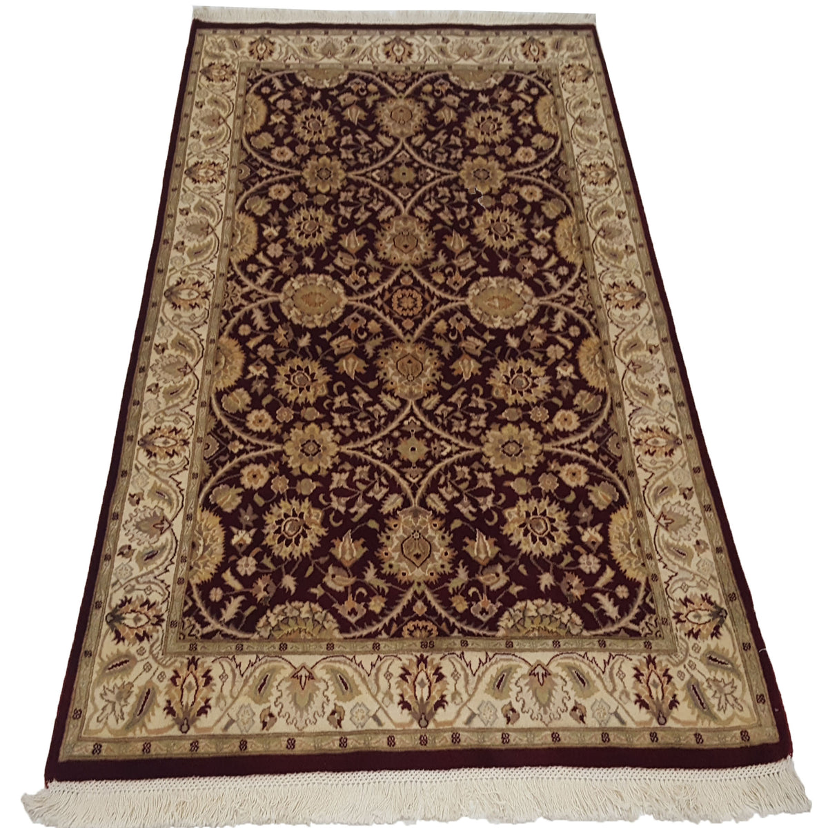 Pacific Tabriz-Pk 17101 Red Ivory Traditional Hand Knotted Rug