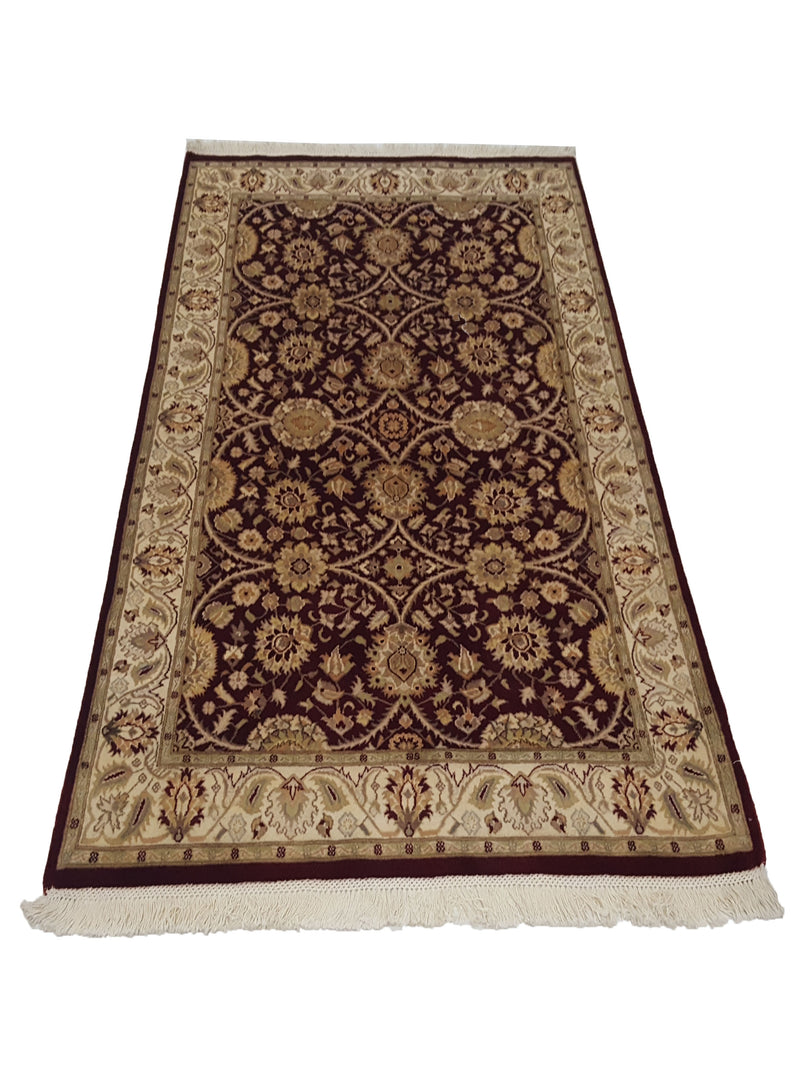 Pacific Tabriz-Pk 17101 Red Ivory Traditional Hand Knotted Rug