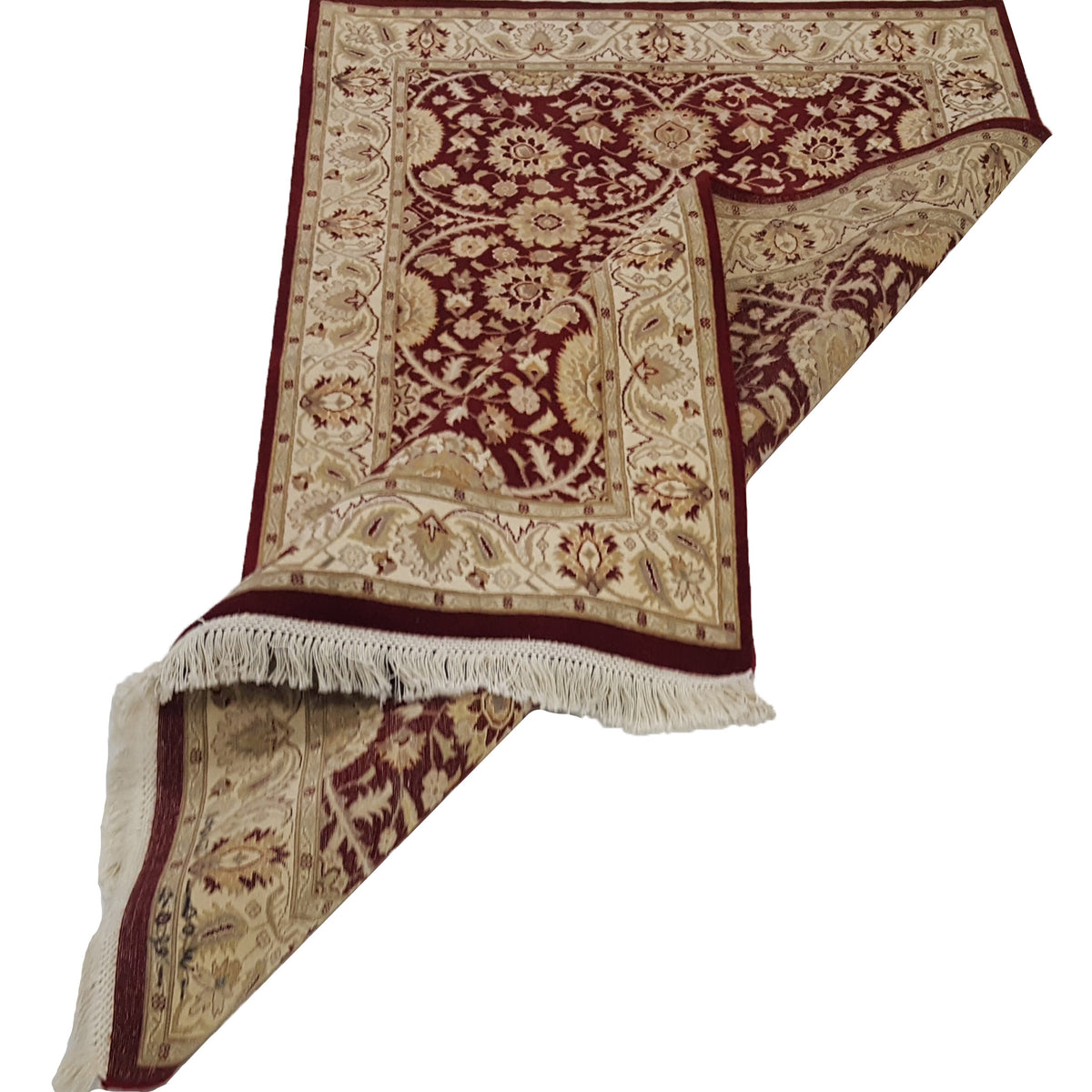 Pacific Tabriz-Pk 17101 Red Ivory Traditional Hand Knotted Rug