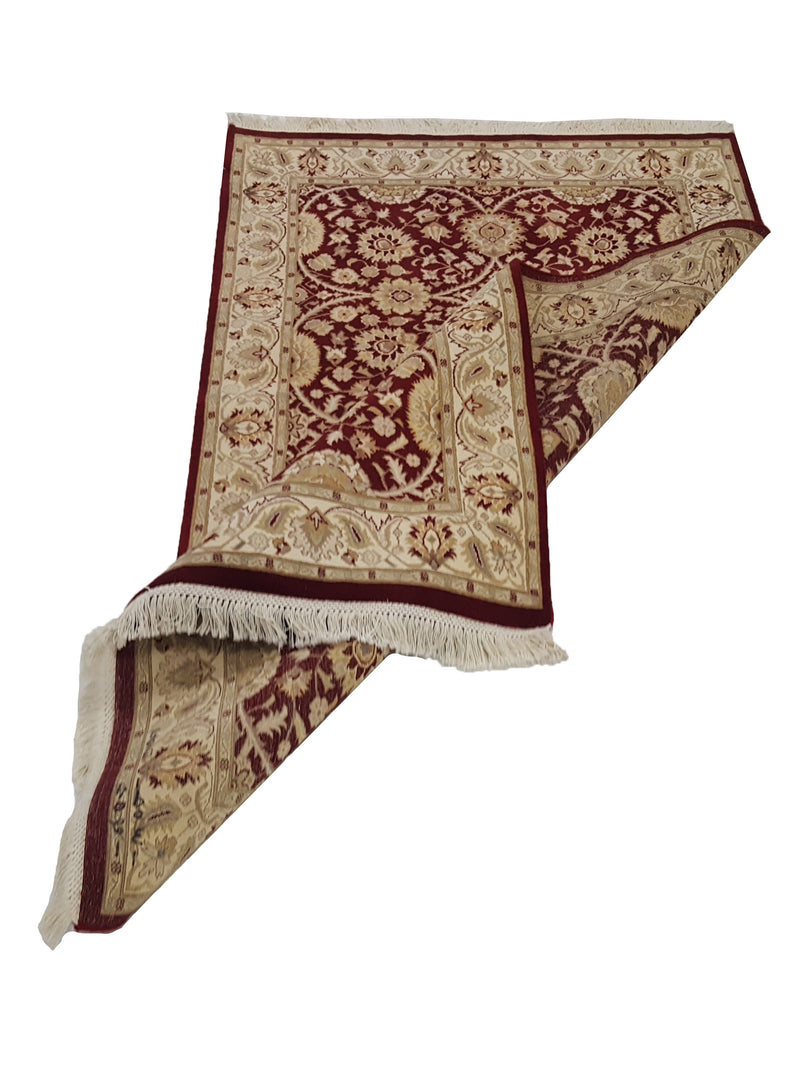 Pacific Tabriz-Pk 17101 Red Ivory Traditional Hand Knotted Rug