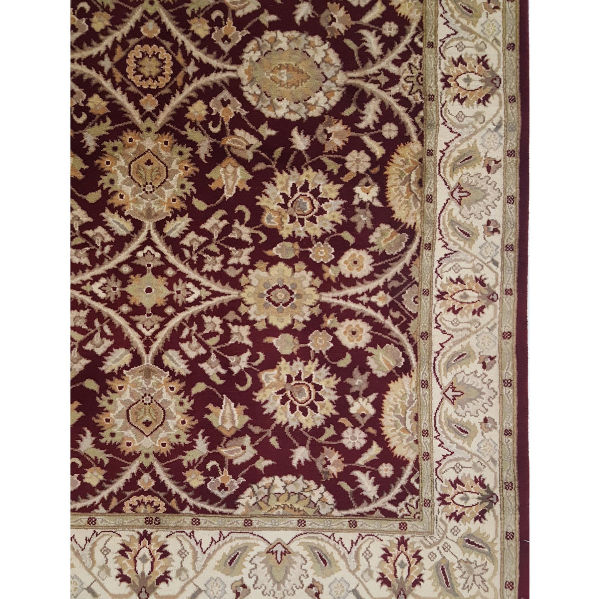 Pacific Tabriz-Pk 17101 Red Ivory Traditional Hand Knotted Rug