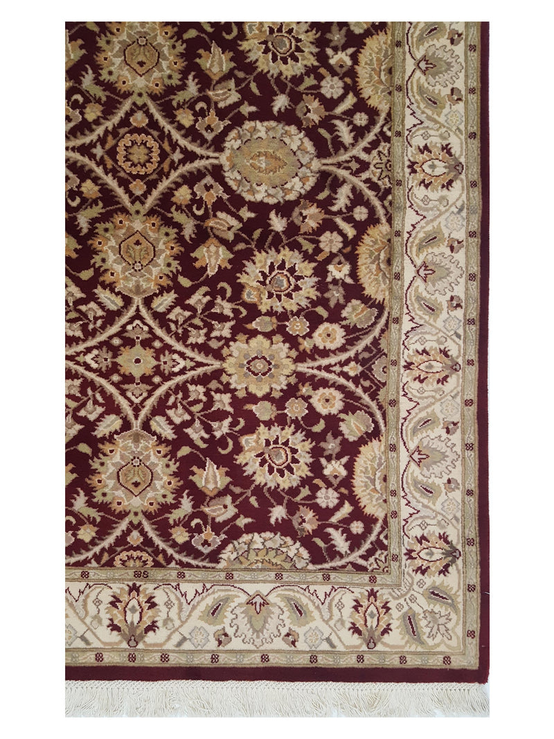 Pacific Tabriz-Pk 17101 Red Ivory Traditional Hand Knotted Rug