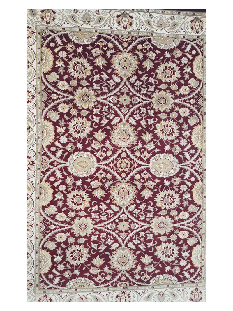 Pacific Tabriz-Pk 17101 Red Ivory Traditional Hand Knotted Rug