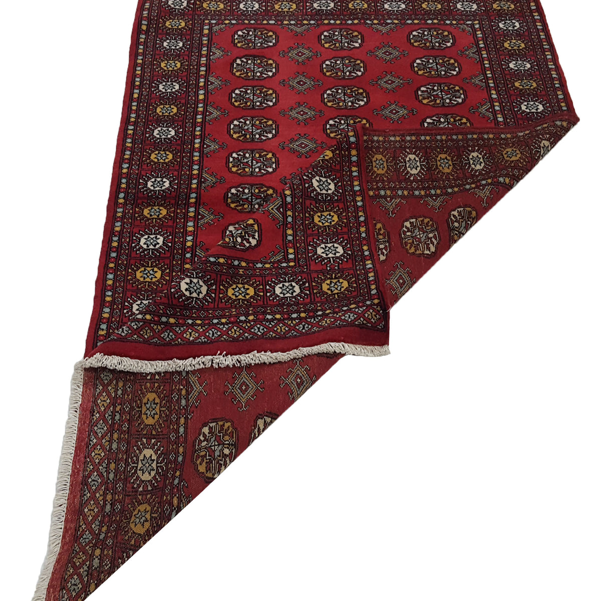 Pacific Bokhara 17109 Orange Red Traditional Hand Knotted Rug