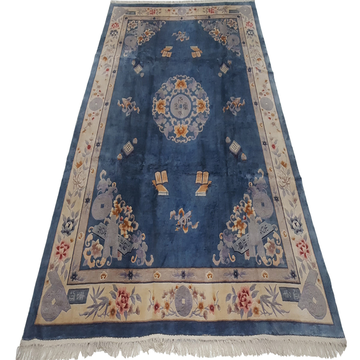 Pacific Peking 17111 Blue Ivory Traditional Hand Knotted Rug