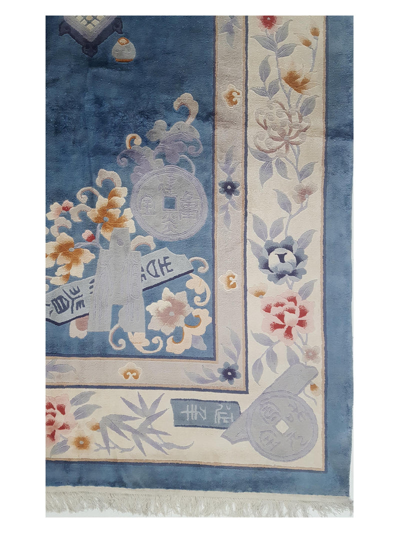 Pacific Peking 17111 Blue Ivory Traditional Hand Knotted Rug