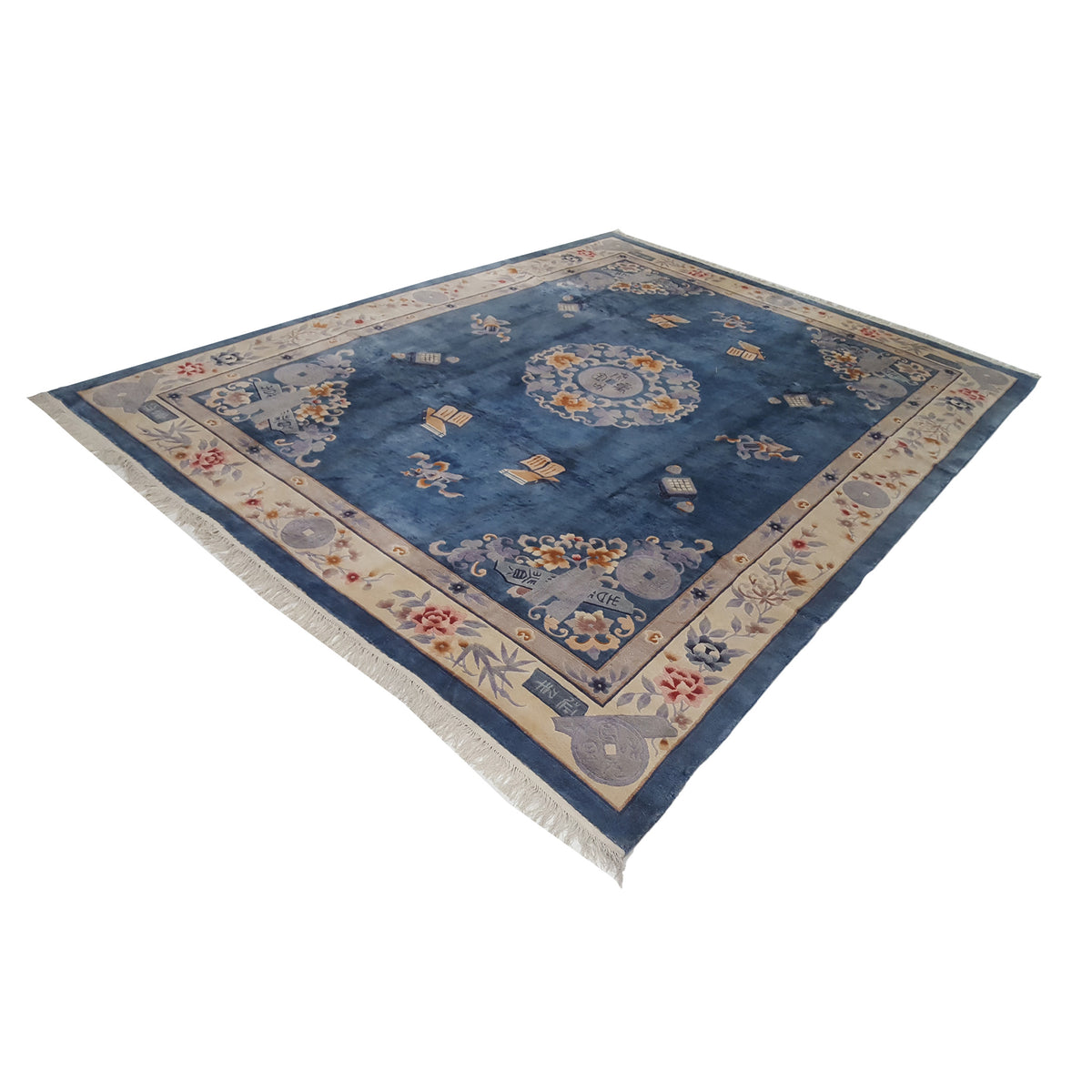 Pacific Peking 17111 Blue Ivory Traditional Hand Knotted Rug
