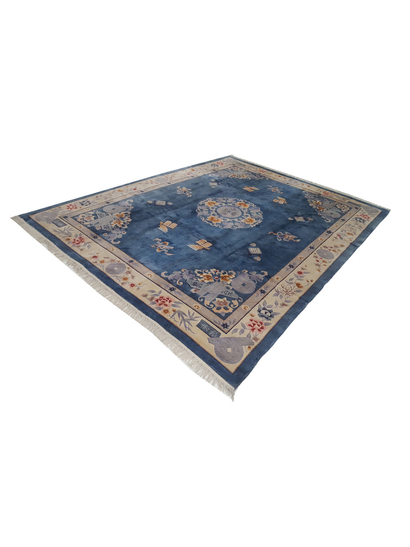 Pacific Peking 17111 Blue Ivory Traditional Hand Knotted Rug
