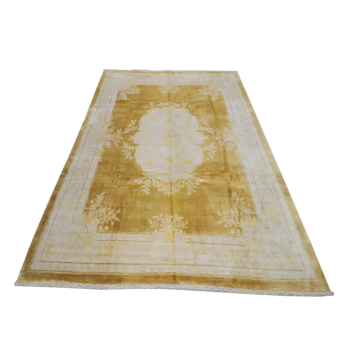 Pacific Peking 17112 Yellow Ivory Transitional Hand Knotted Rug