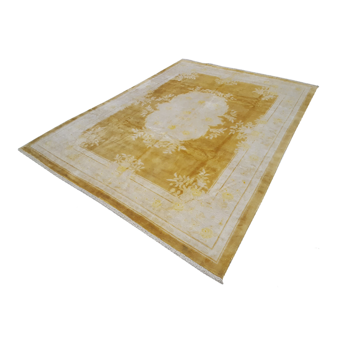 Pacific Peking 17112 Yellow Ivory Transitional Hand Knotted Rug