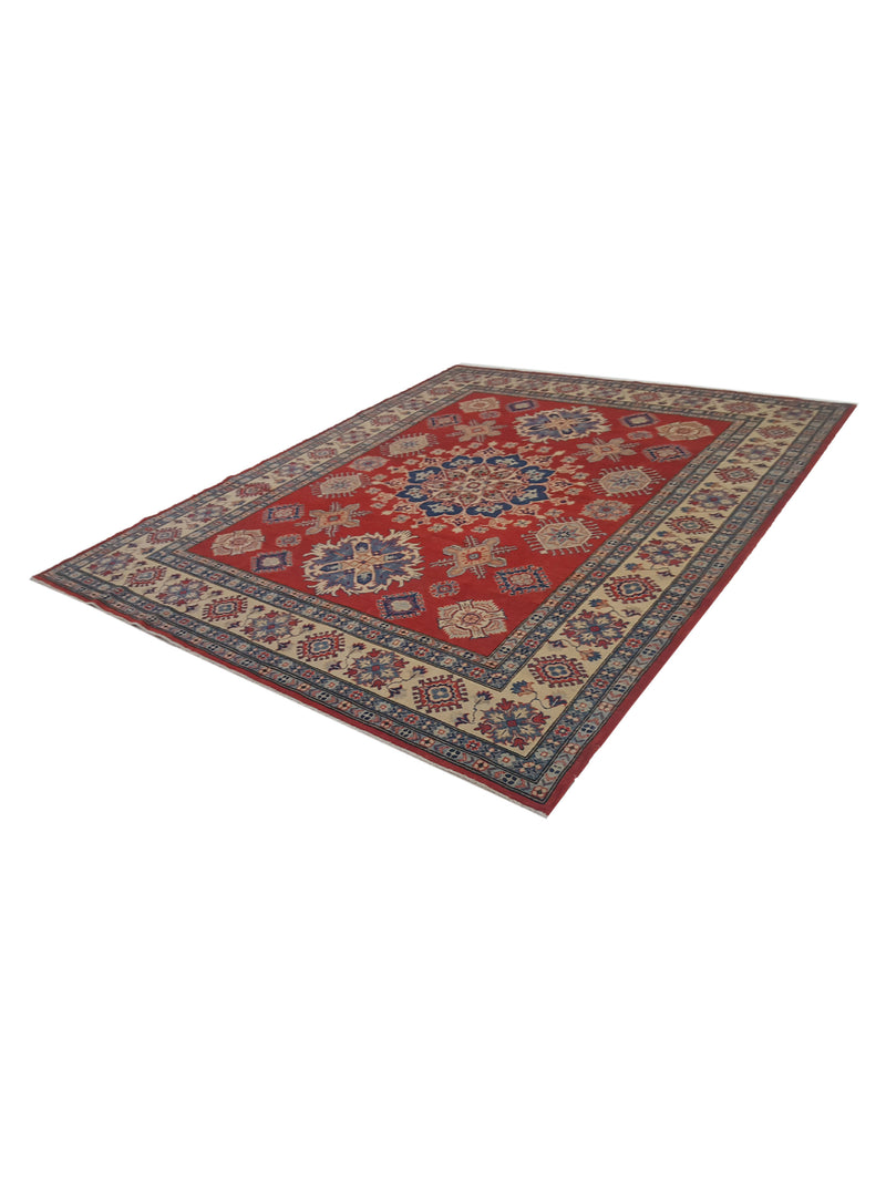 Pacific Kazak 17137 Red Ivory Traditional Hand Knotted Rug