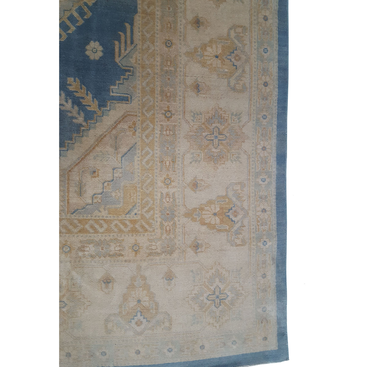 Pacific Kazak 17144 Lt.Blue Ivory Traditional Hand Knotted Rug