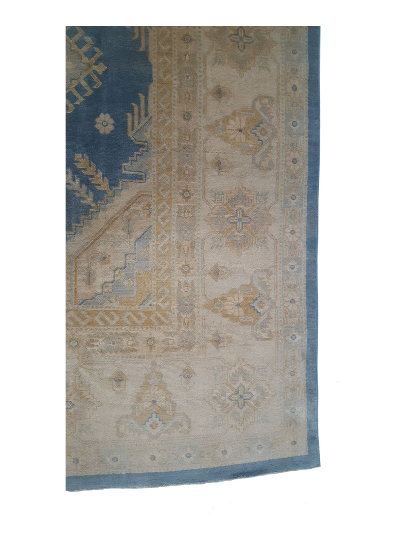 Pacific Kazak 17144 Lt.Blue Ivory Traditional Hand Knotted Rug