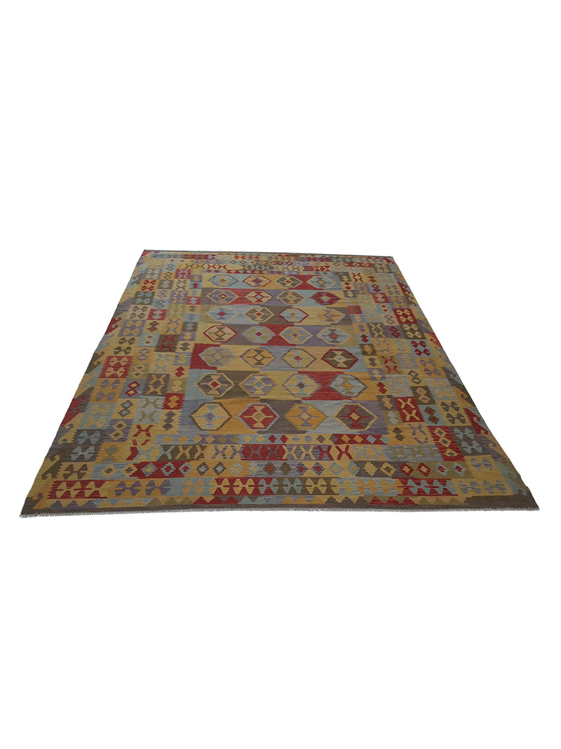 Aura Kilim 17147 Multi Multi Kilim Hand Woven Rug