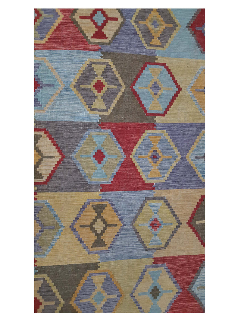 Aura Kilim 17147 Multi Multi Kilim Hand Woven Rug