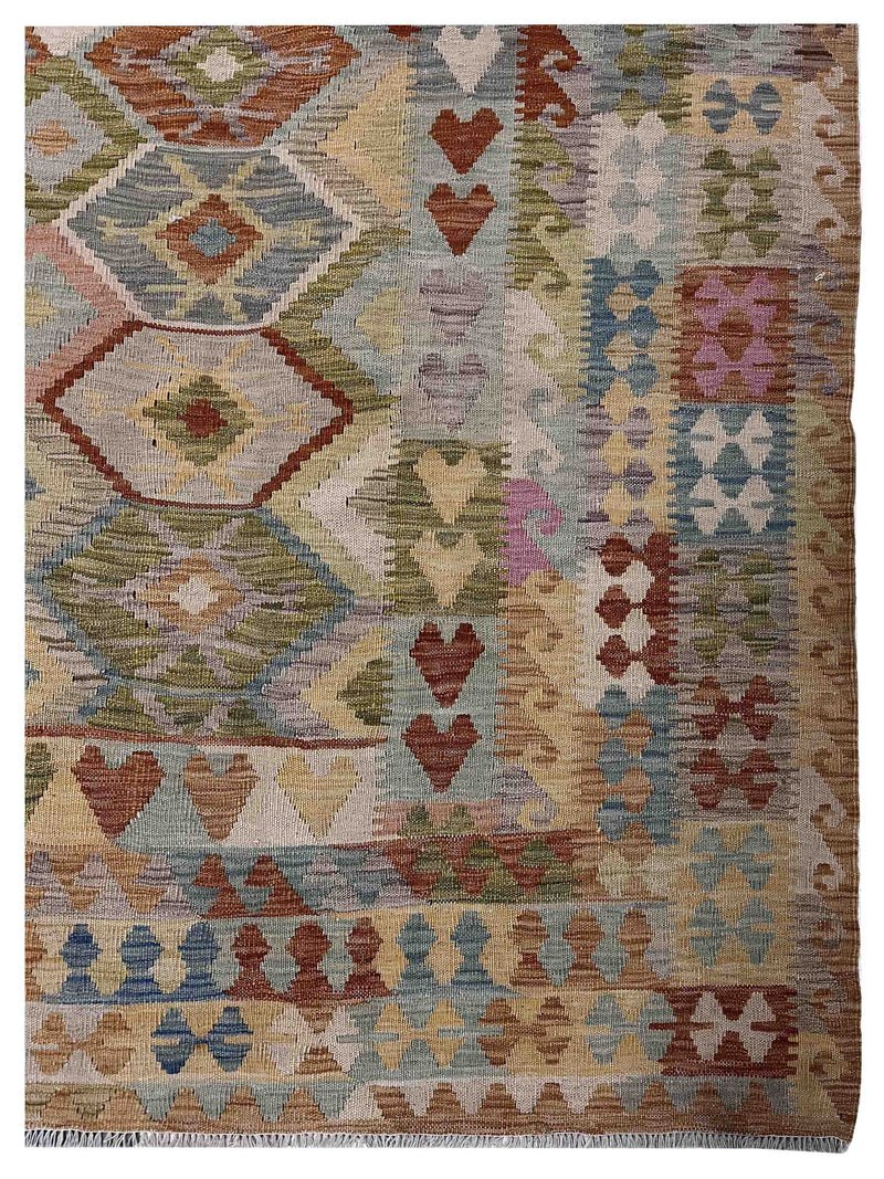 Aura Kilim 17156 Multi Multi Kilim Hand Woven Rug