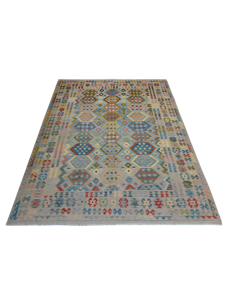 Aura Kilim 17160 Multi Multi Kilim Hand Woven Rug