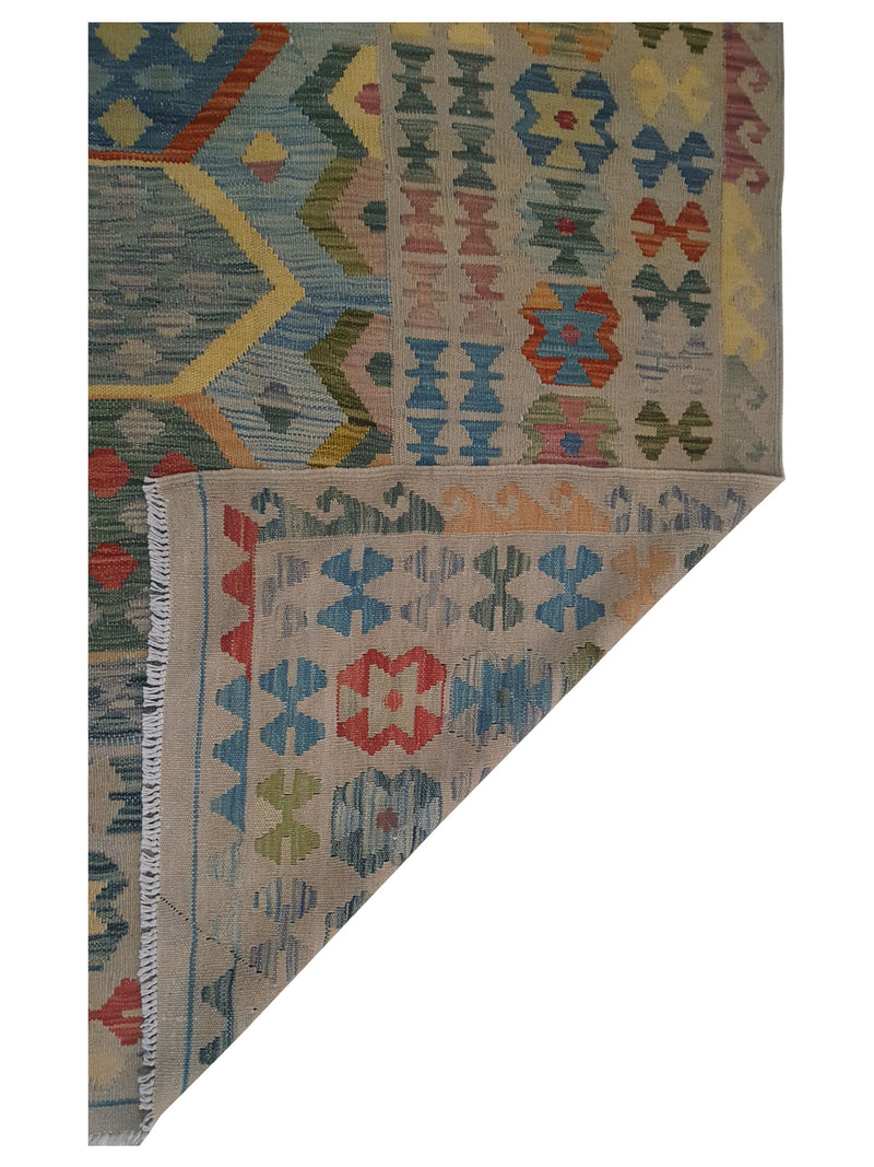 Aura Kilim 17160 Multi Multi Kilim Hand Woven Rug