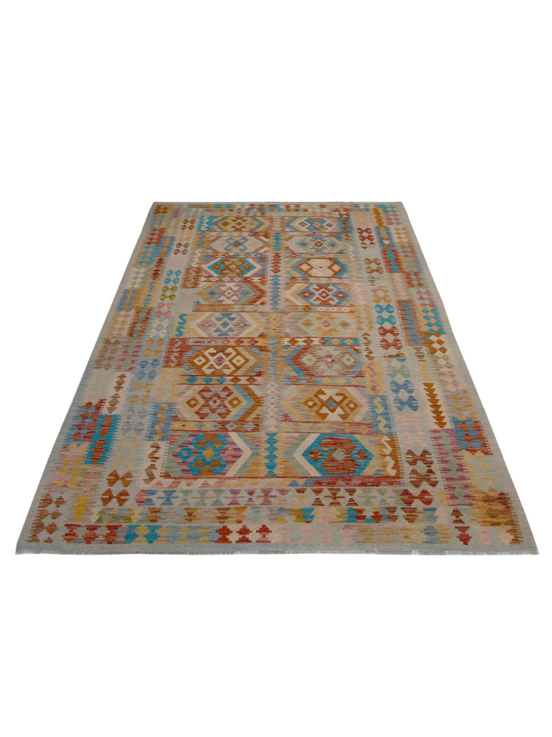 Aura Kilim 17161 Multi Multi Kilim Hand Woven Rug