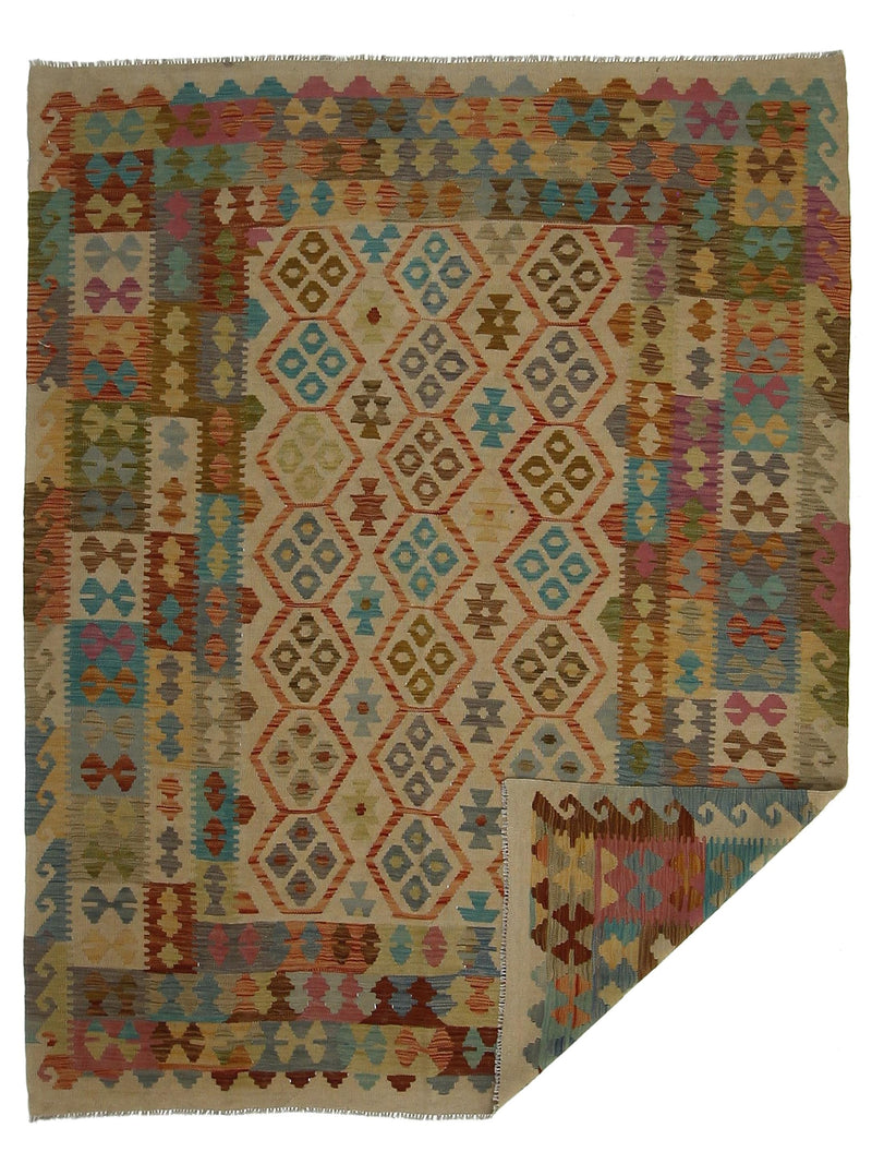 Aura Kilim 17162 Yellow Multi Kilim Hand Woven Rug