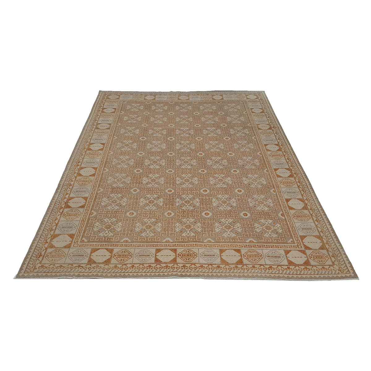 Pacific Khotan 17170 Grey Brick Transitional Hand Knotted Rug
