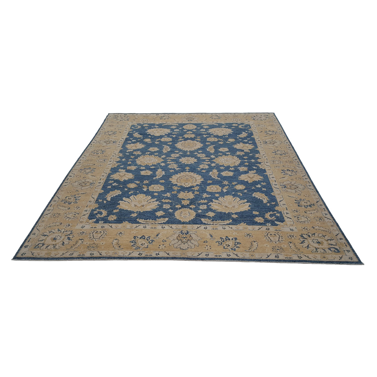Pacific Farahan 17172 Blue Peach Traditional Hand Knotted Rug