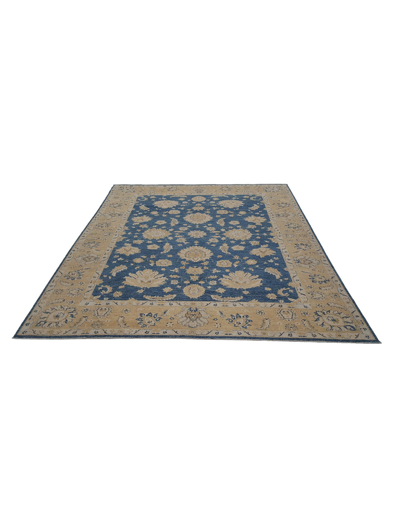 Pacific Farahan 17172 Blue Peach Traditional Hand Knotted Rug
