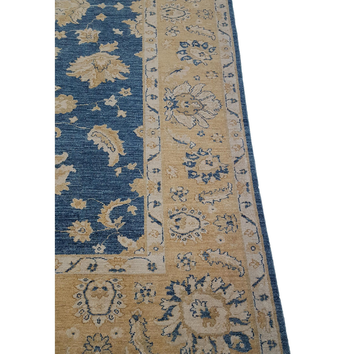 Pacific Farahan 17172 Blue Peach Traditional Hand Knotted Rug